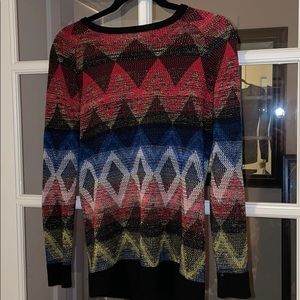 Desigual Metallic Gold Threaded Sweater. M.